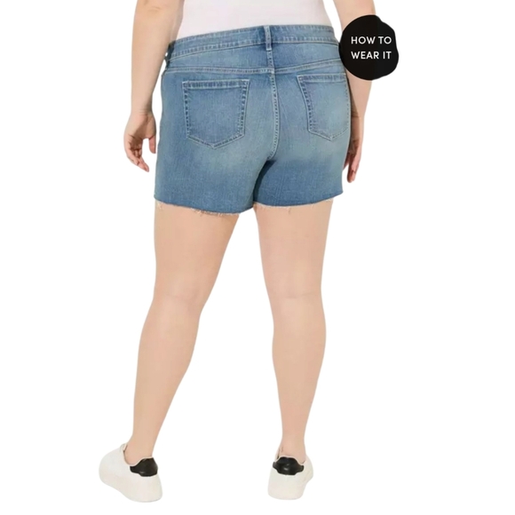 TORRID Plus Size Perfect 5" Vintage Stretch Boyfriend Classic Mid-Rise Short - Picture 9 of 15